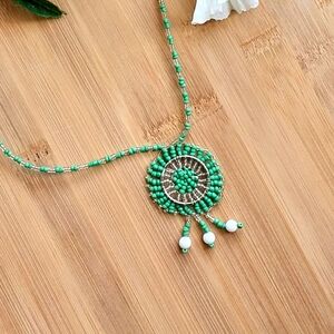 1PC Beautiful Kenyan Beaded Sunset Necklace